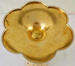 Solid silver gilt antique French Gothic Chalice.